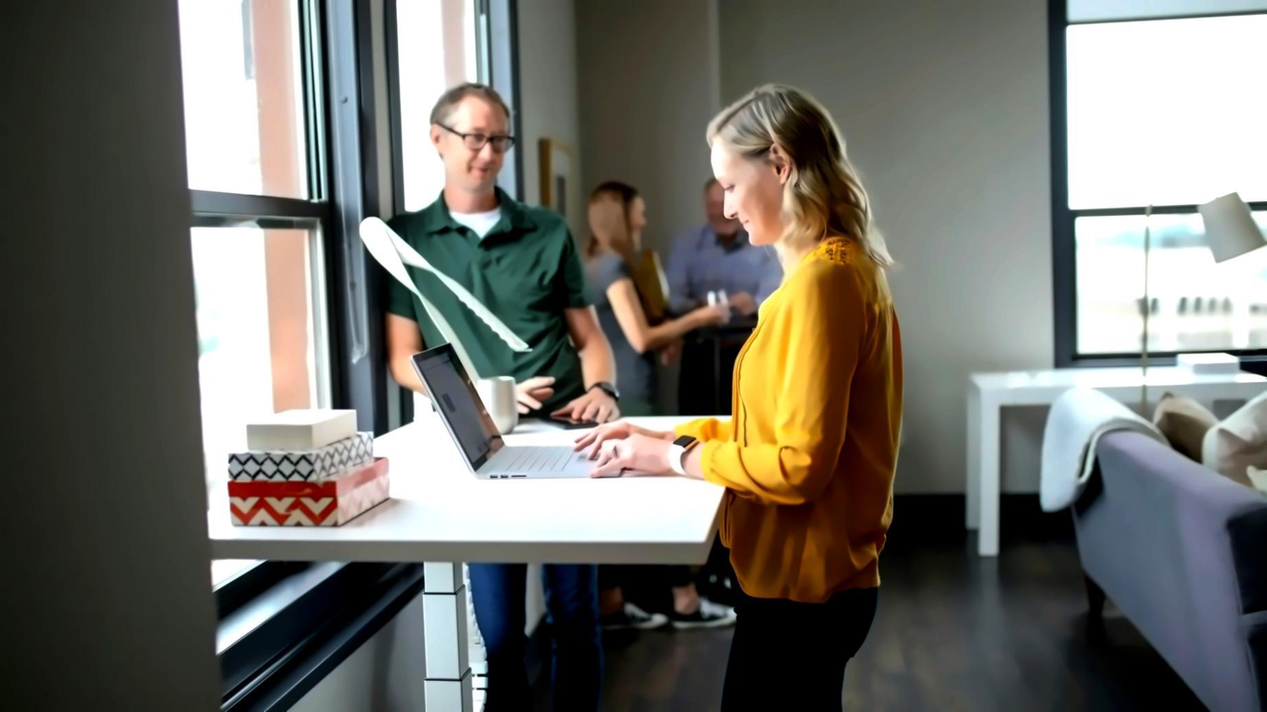 Espace de travail avec documents financiers et tablette affichant des graphiques